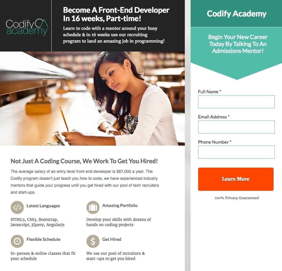 Codify Academy Become Front End Developer